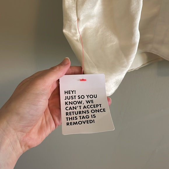 ASOS DESIGN satin racer neck mini dress in oyster - Picture 6 of 7